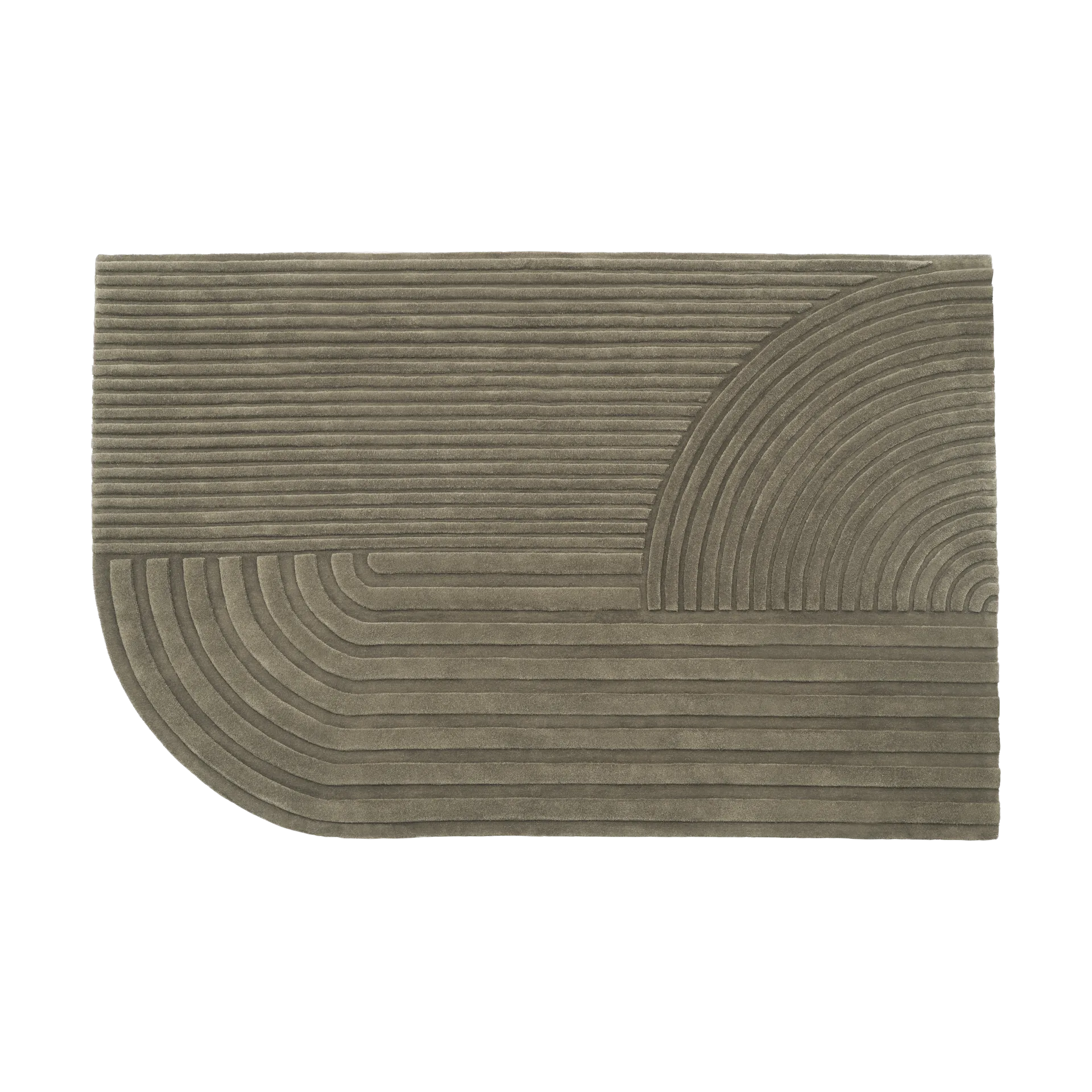 Relevo matta 200x300 cm, Taupe Muuto