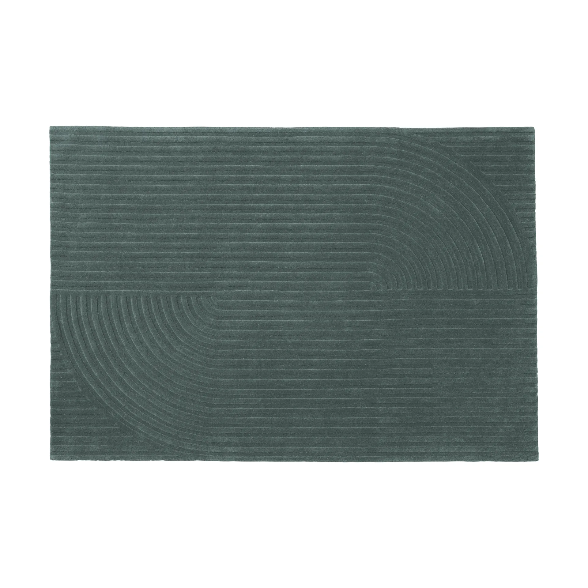Relevo Rug Quattro ullmatta, Dark green, 170x240 cm Muuto Relevo Rug Quattro ullmatta, Dark green, 170x240 cm Muuto