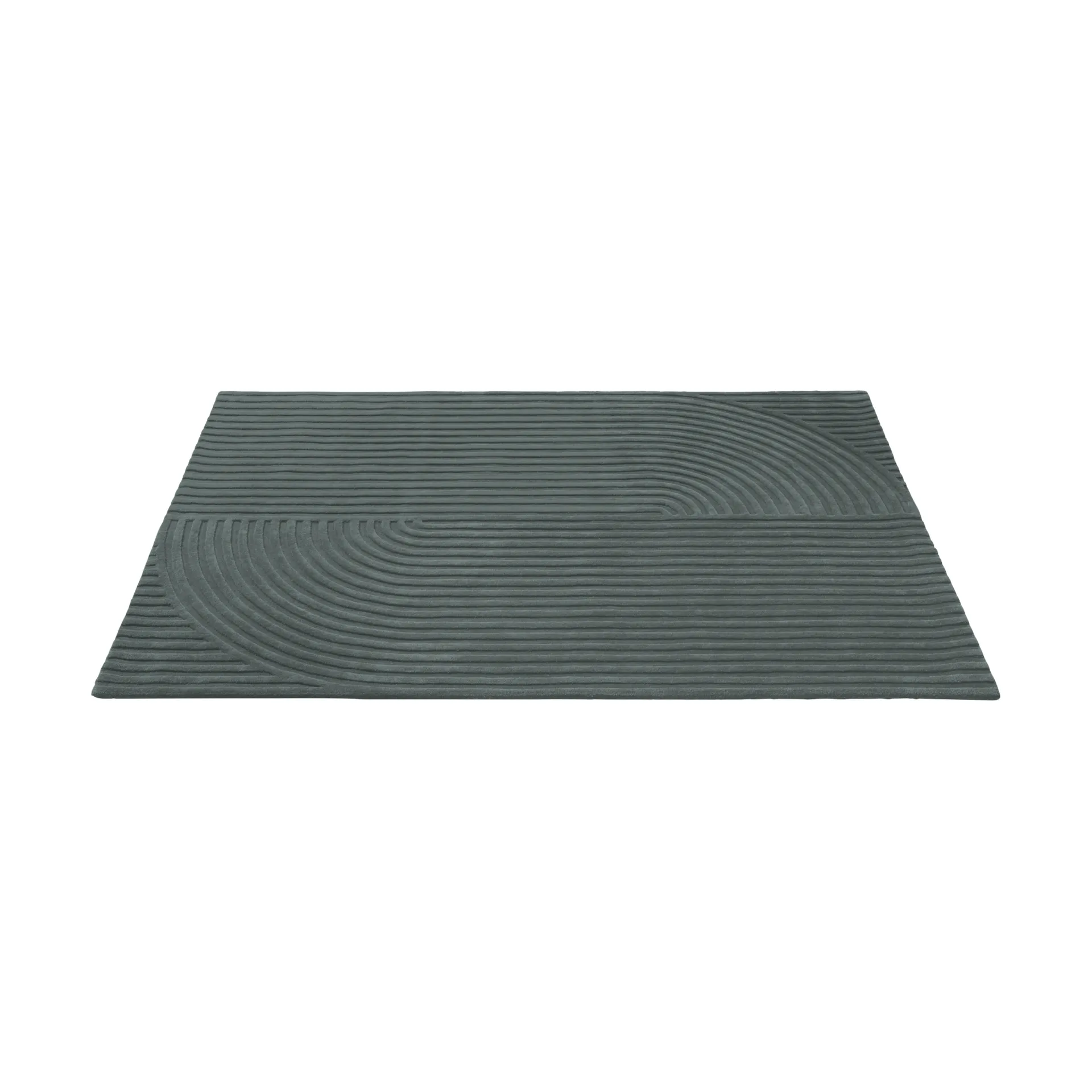 Relevo Rug Quattro ullmatta, Dark green, 170x240 cm Muuto Relevo Rug Quattro ullmatta, Dark green, 170x240 cm Muuto