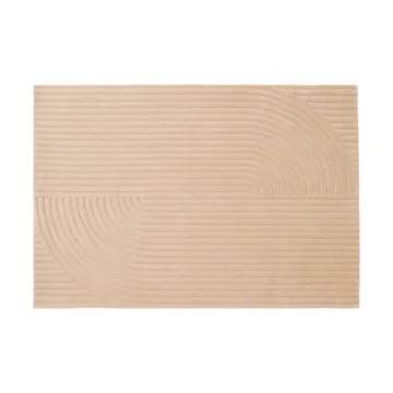 Relevo Rug Quattro ullmatta - Light rose, 170x240 cm - Muuto