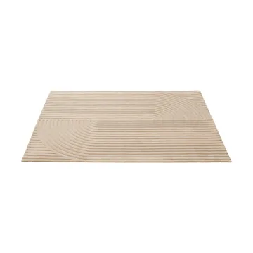 Relevo Rug Quattro ullmatta - Light rose, 170x240 cm - Muuto