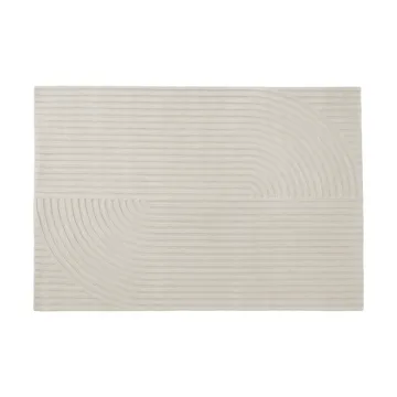 Relevo Rug Quattro ullmatta - Off white, 170x240 cm - Muuto