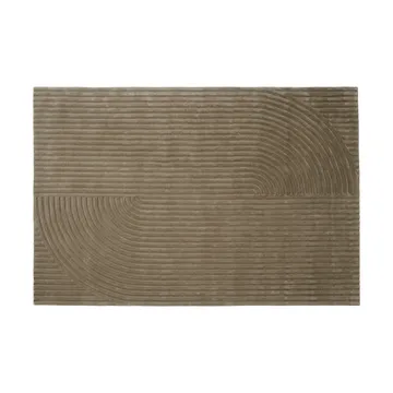 Relevo Rug Quattro ullmatta - Taupe, 200x300 cm - Muuto