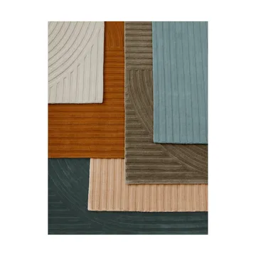Relevo Rug Quattro ullmatta - Taupe, 200x300 cm - Muuto