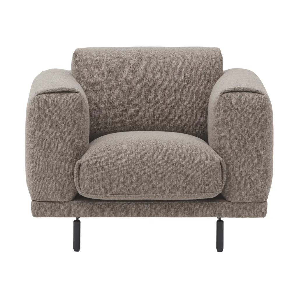 Rest Lounge Chair loungestol, Hearth 6-svarta ben Muuto Rest Lounge Chair loungestol, Hearth 6-svarta ben Muuto