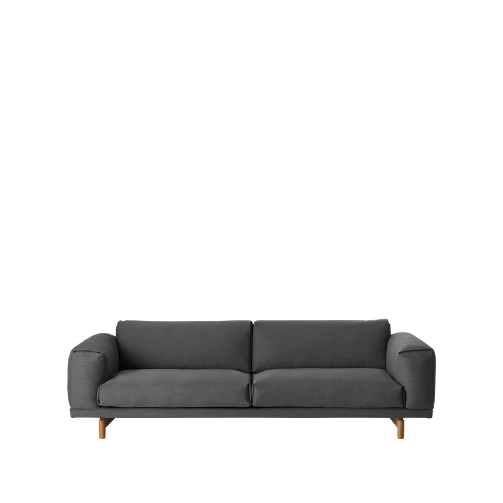 Muuto Rest soffa 3-sits-remix 163 grey-ekben | Skandinavisk Design | Soffor | Grå