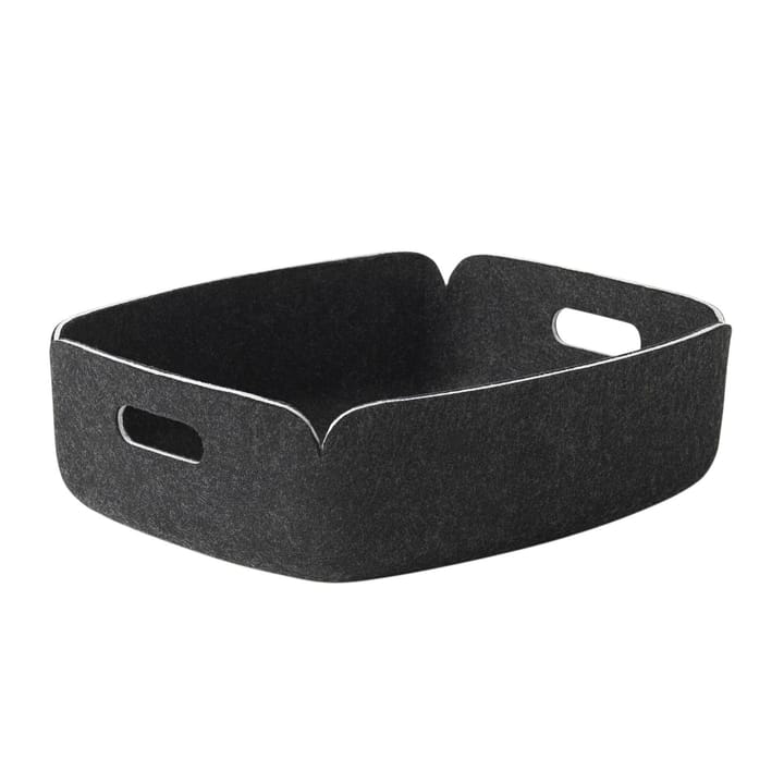 Restore förvaringskorg liten - black melange (svart) - Muuto
