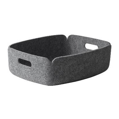 Muuto Restore tray förvaringskorg låg Grå | Skandinavisk Design | Förvaringskorgar | Grå