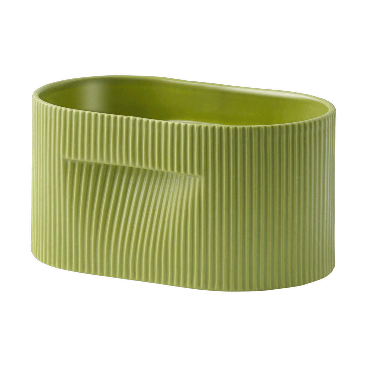 Muuto Ridge kruka 13 cm Moss green | Skandinavisk Design | Krukor | Grön