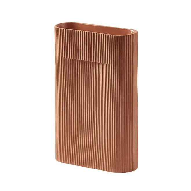 Ridge vas 35 cm, Terracotta Muuto