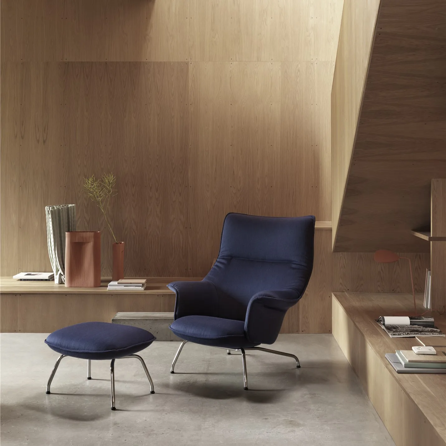 Ridge vas 48,5 cm, Terracotta Muuto