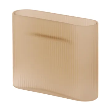 Ridge vas frostat glas 16,5 cm - Light orange - Muuto