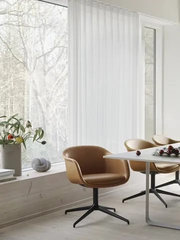 Ridge vas frostat glas 16,5 cm - Light orange - Muuto