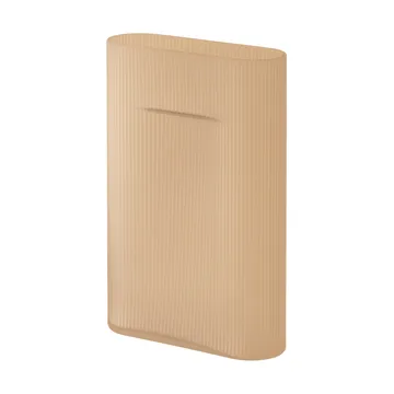 Ridge vas frostat glas 35 cm - Light orange - Muuto