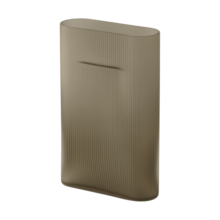 Ridge vas frostat glas 35 cm, Taupe Muuto