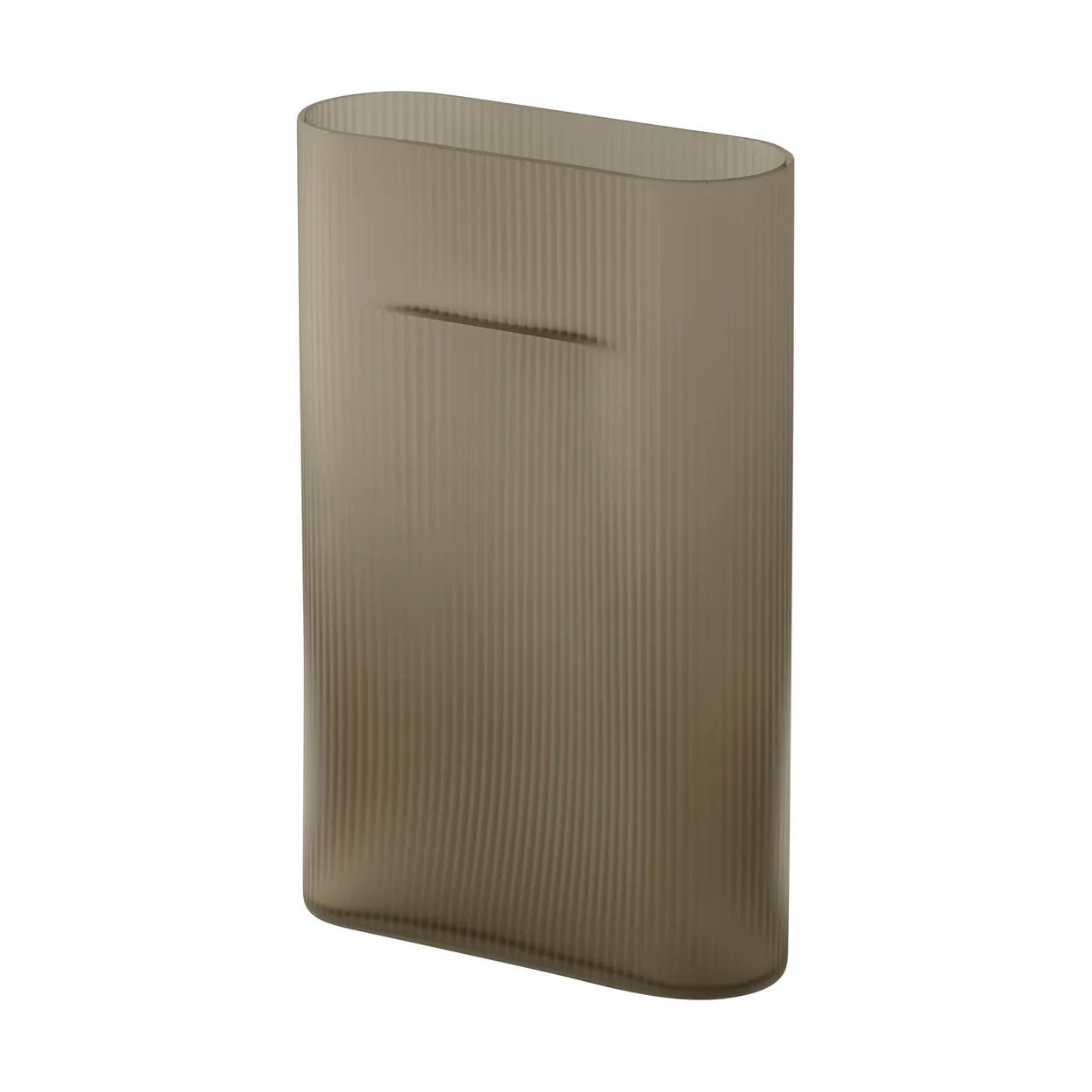 Muuto Ridge vas frostat glas 35 cm Taupe | Skandinavisk Design | Vaser | Beige