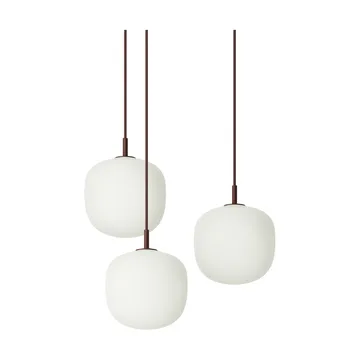 Rime Pendant Cluster 3 pendel - Deep red, Ø18 cm - Muuto