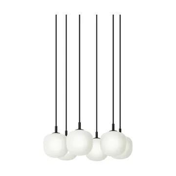 Rime Pendant Cluster 6 pendel - Black, Ø12 cm - Muuto