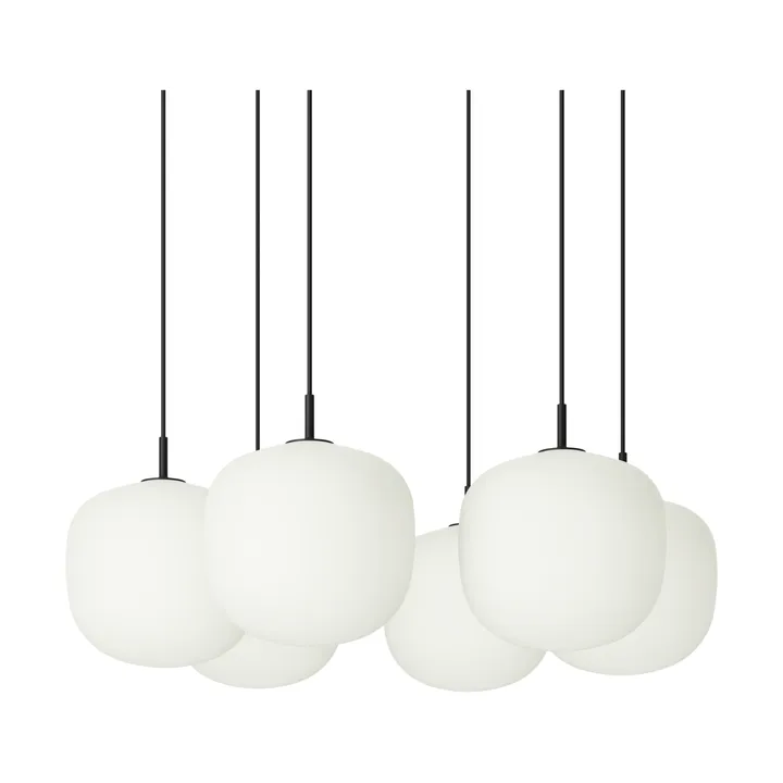 Rime Pendant Cluster 6 pendel - Black, Ø25 cm - Muuto