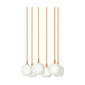 Rime Pendant Cluster 6 pendel - Orange, Ø12 cm - Muuto