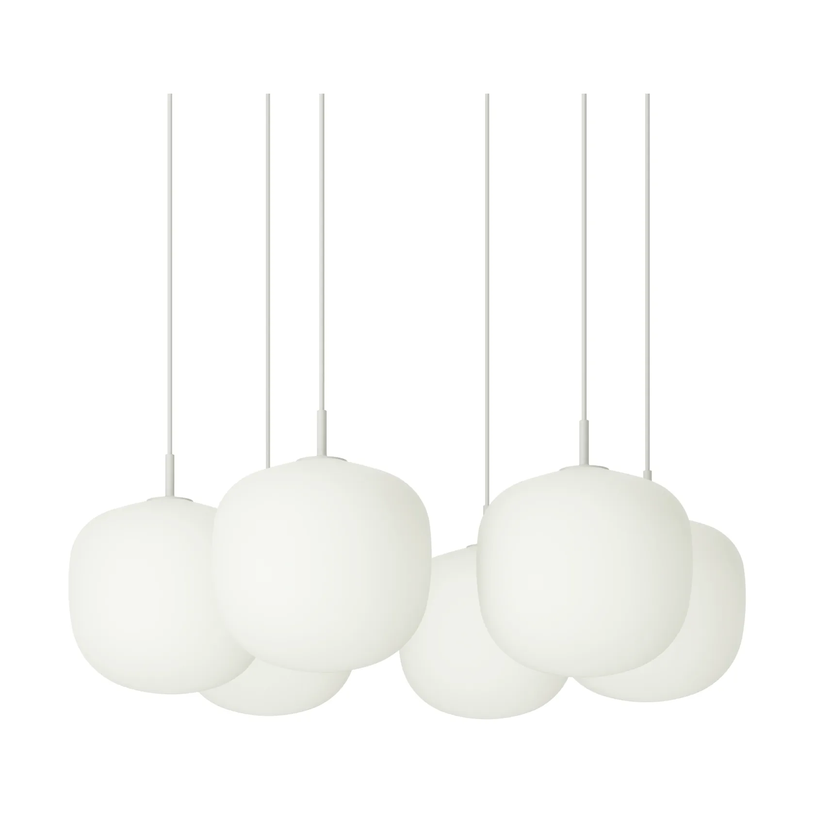 Rime Pendant Cluster 6 pendel, White, Ø25 cm Muuto Rime Pendant Cluster 6 pendel, White, Ø25 cm Muuto