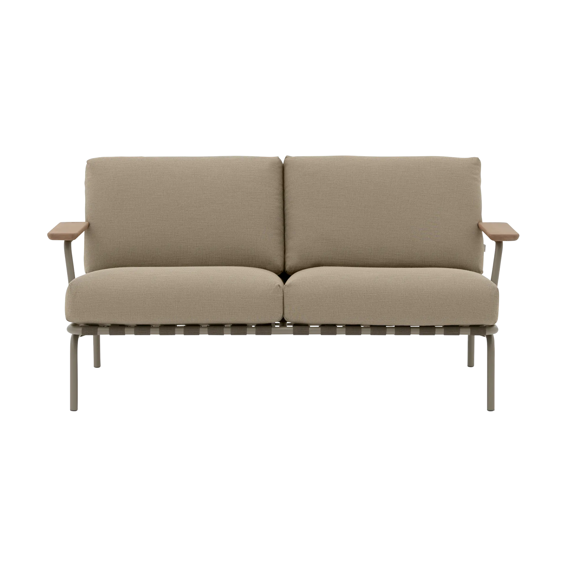 Settle 2-sits soffa, Ribbed Weave 5 Taupe Muuto