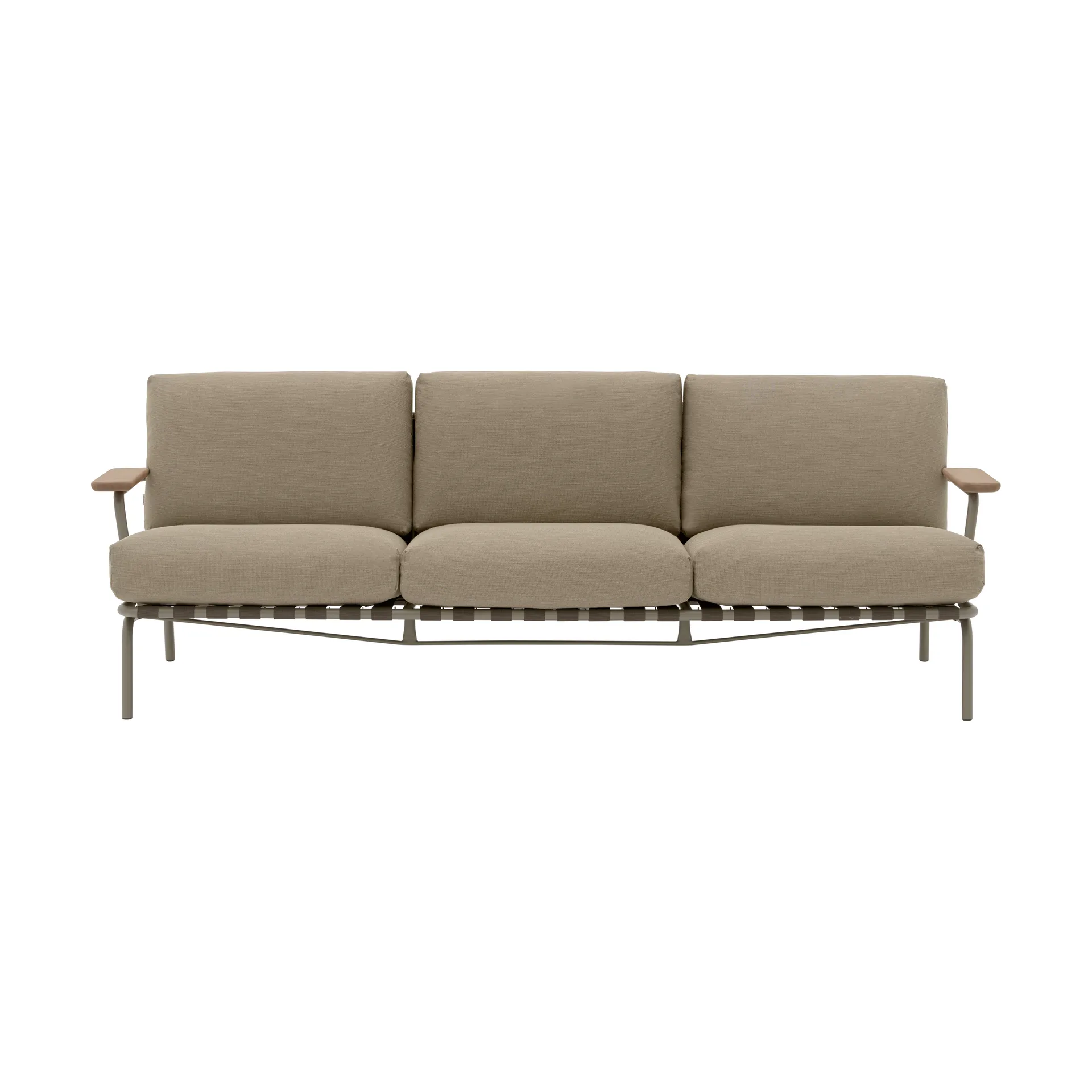 Settle 3-sits soffa, Ribbed Weave 5 Taupe Muuto