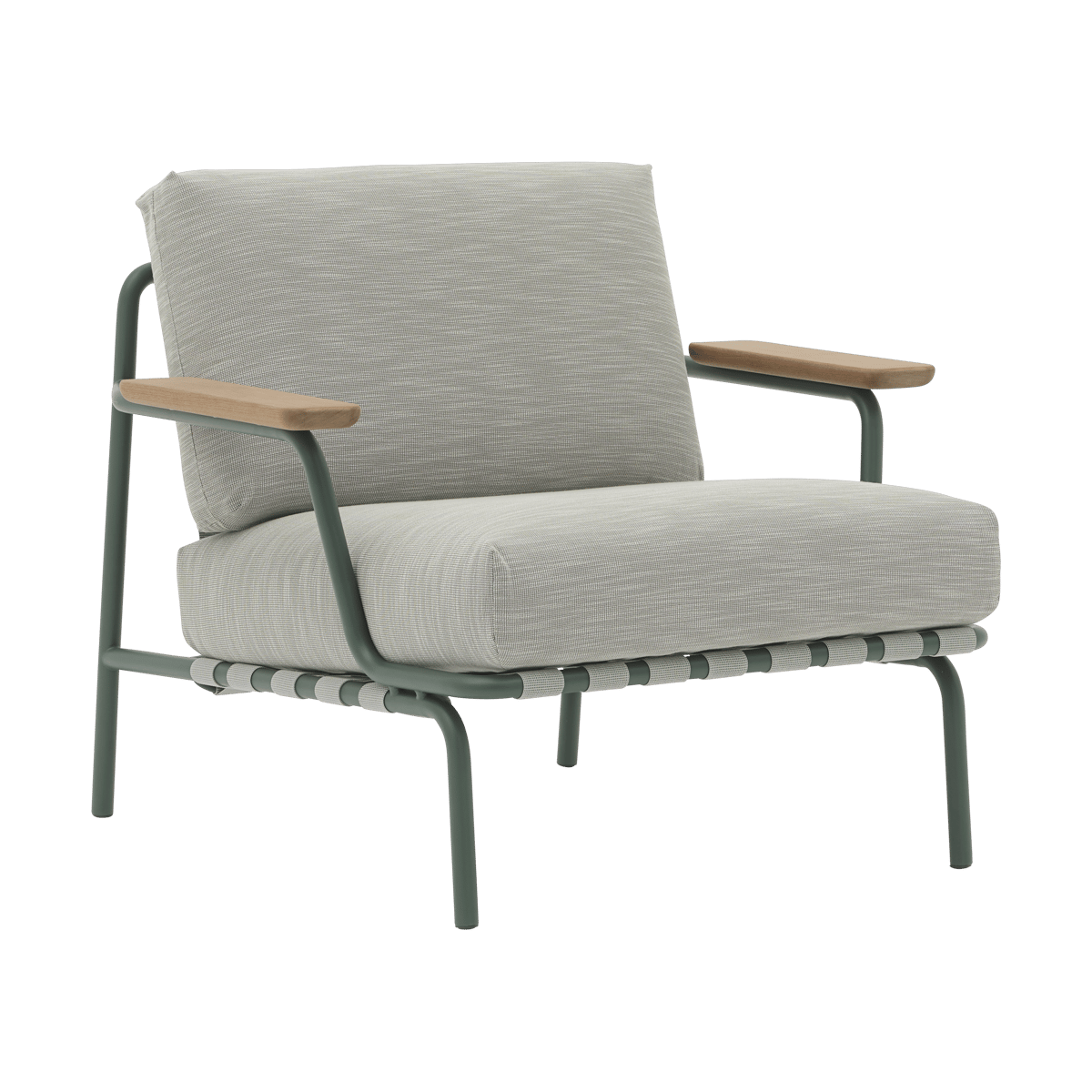 Muuto Settle Lounge Chair loungefåtölj Ribbed Weave 2 Dark green