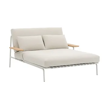 Settle loungesäng - Laze 1-grey, med armstöd - Muuto