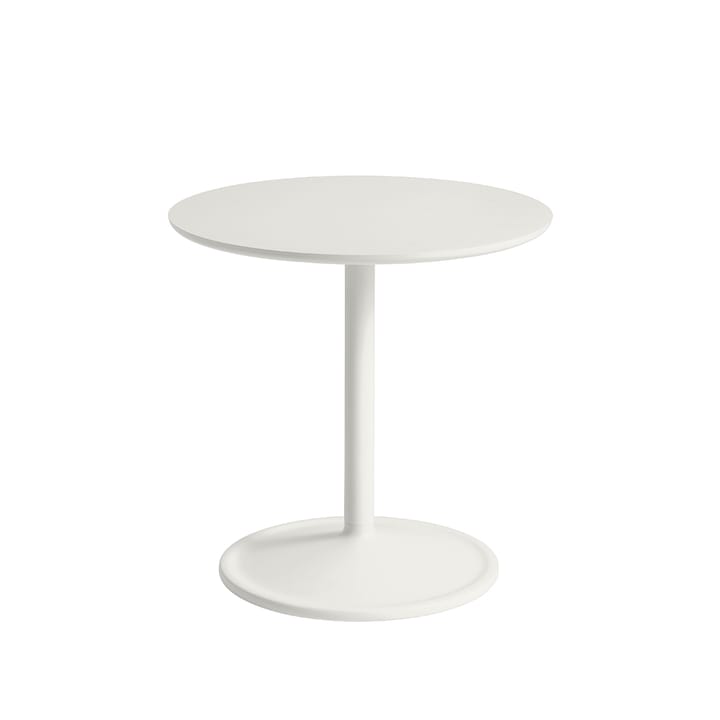 Soft sidobord Ø48cm - Off white linoleum H: 48 cm - Muuto