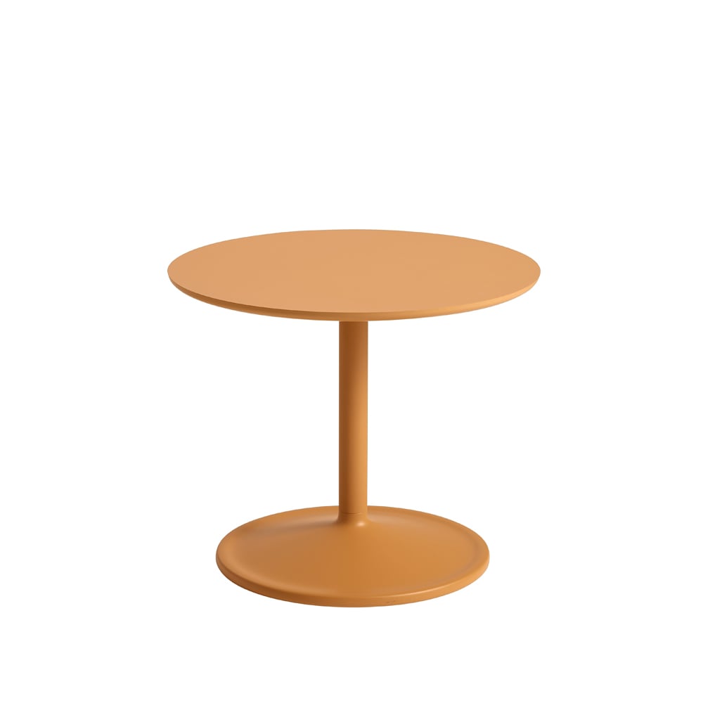 Muuto Soft sidobord 48cm Orange laminate H: 40 cm | Skandinavisk Design | Avlastningsbord & Sidobord | Orange