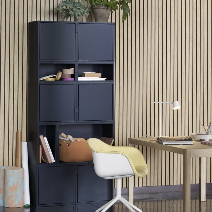 Stacked clips till förvaringssystem 5-pack, Midnight blue Muuto