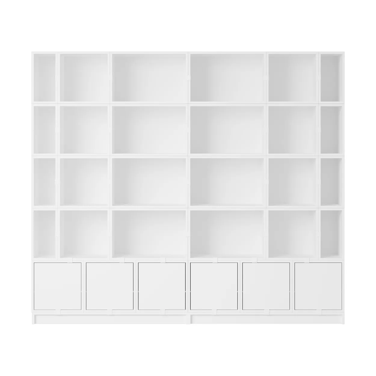 Muuto Stacked förvaringssystem bokhylla konfiguration 1 White
