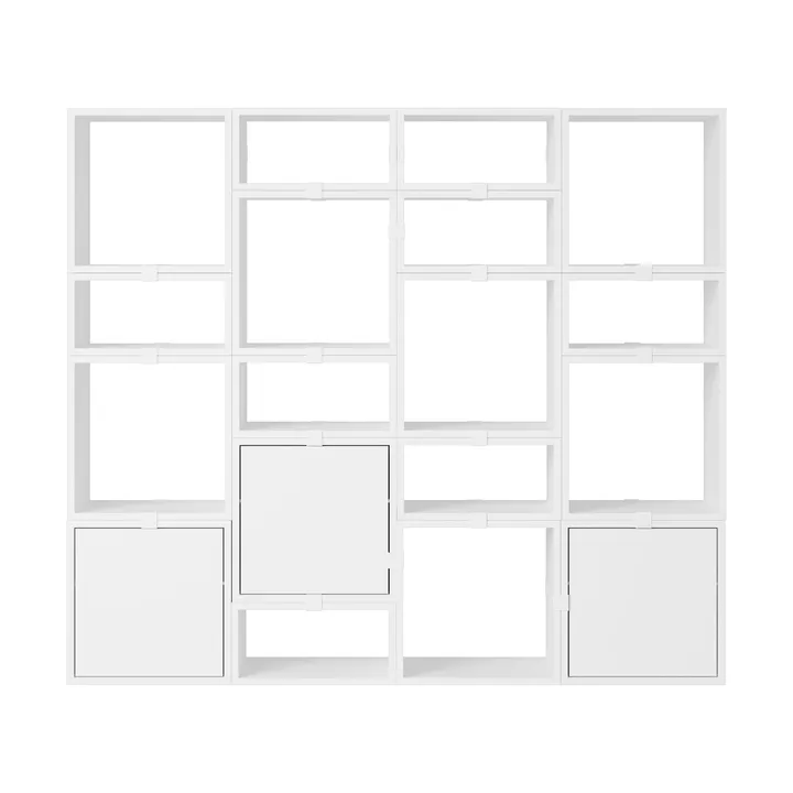 Stacked förvaringssystem bokhylla konfiguration 4 - White - Muuto