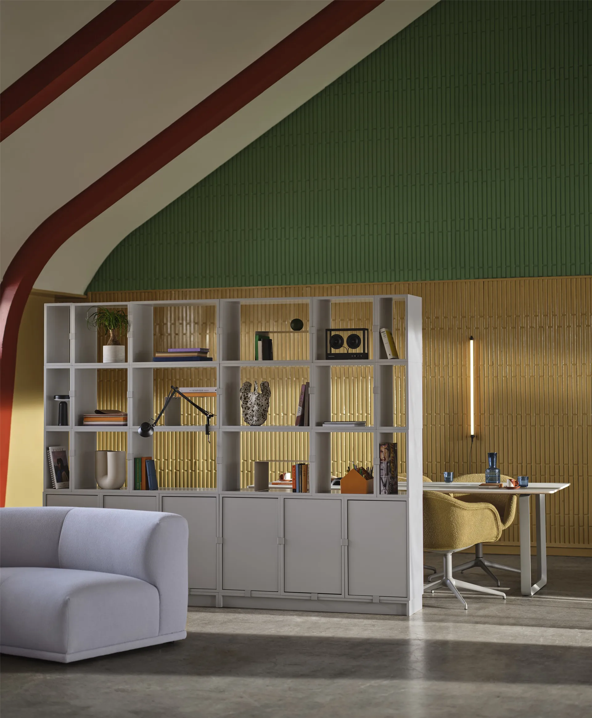 Stacked förvaringssystem kontor konfiguration 2, White Muuto