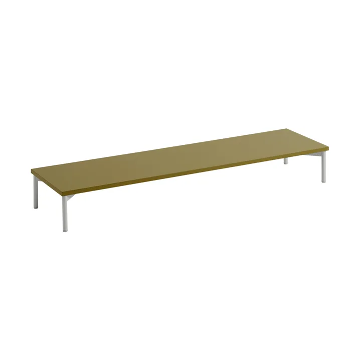 Stacked förvaringssystem podium w. tube base 131x35 cm - Brown green-grey - Muuto