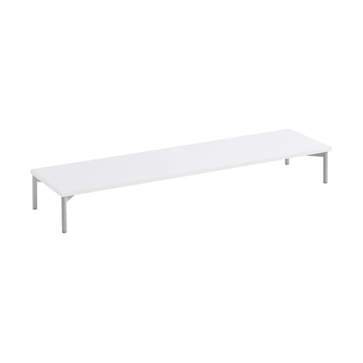 Stacked förvaringssystem podium w. tube base 131x35 cm - White-grey - Muuto