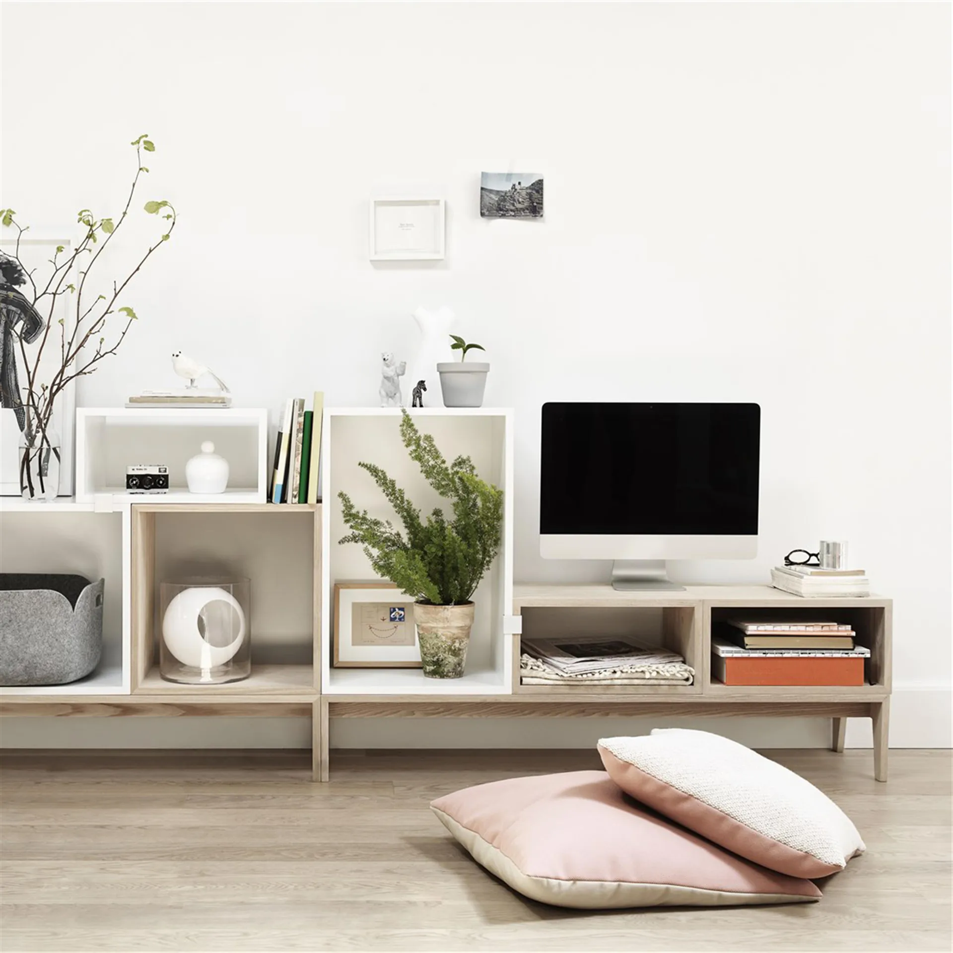 Stacked hyllsystem podium, Oak Muuto