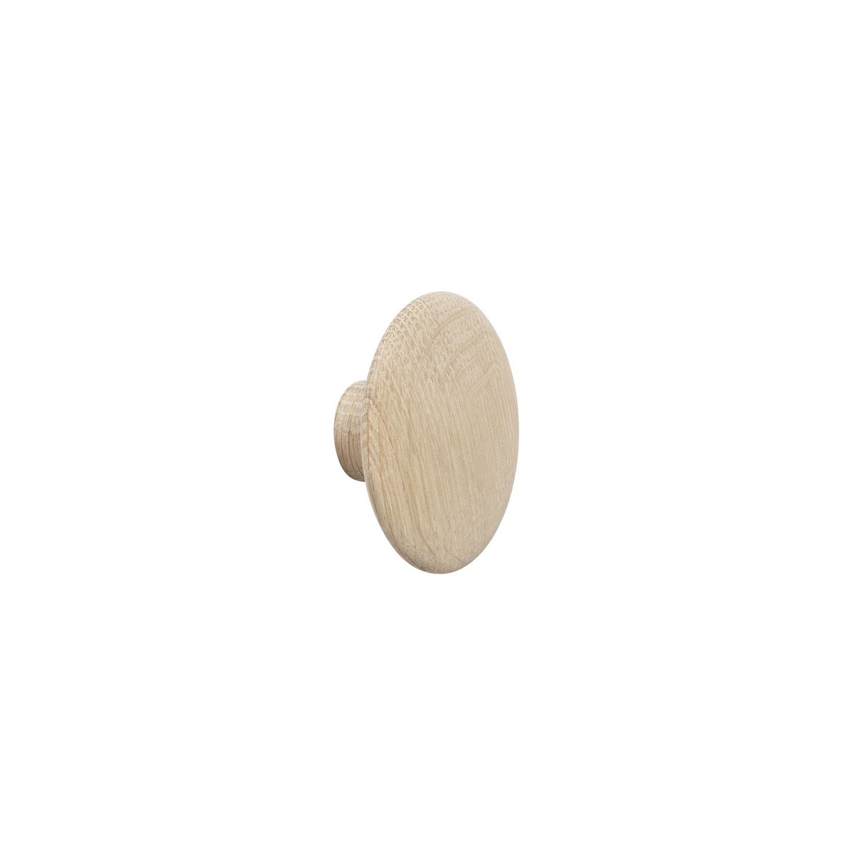 Muuto The Dots klädkrok ek 6,5 cm | Skandinavisk Design | Krokar & Hängare | Beige