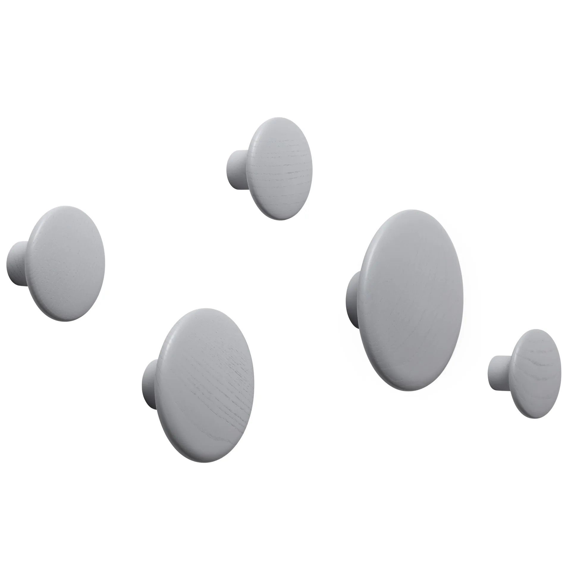 The Dots klädkrok grå, Ø13 cm Muuto