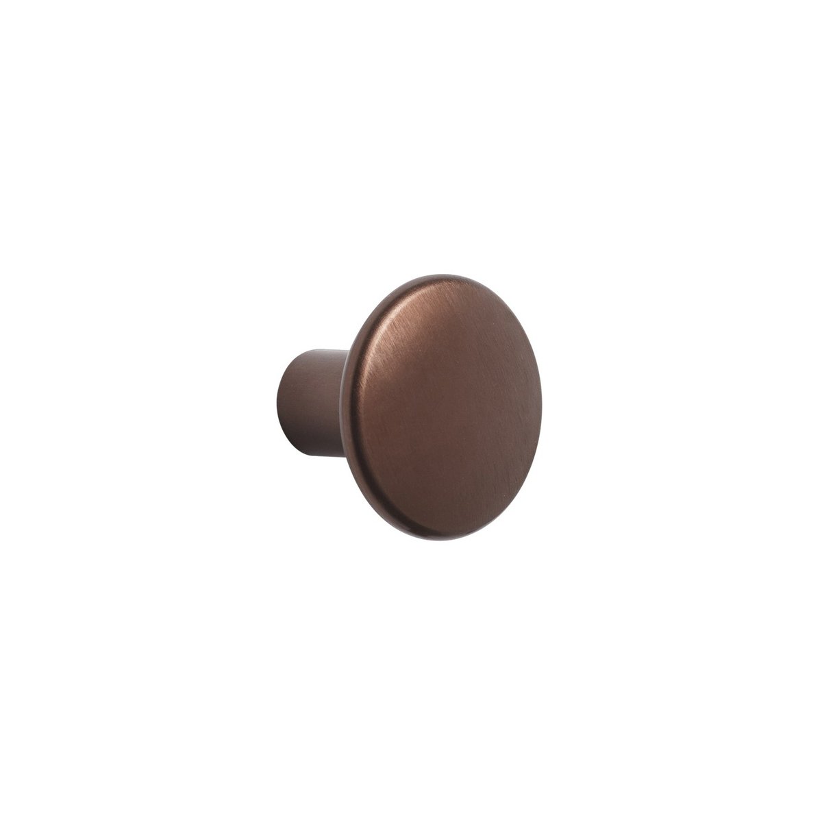 Muuto The Dots klädkrok metall 2,7 cm Umber | Skandinavisk Design | Krokar & Hängare | Brun