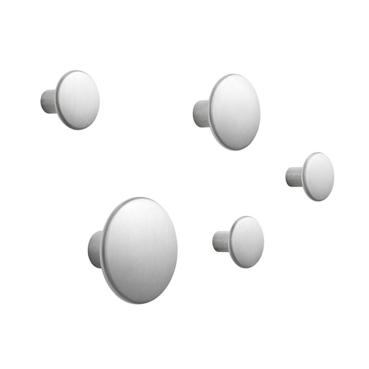 The Dots klädkrok metall 5-pack - aluminium - Muuto