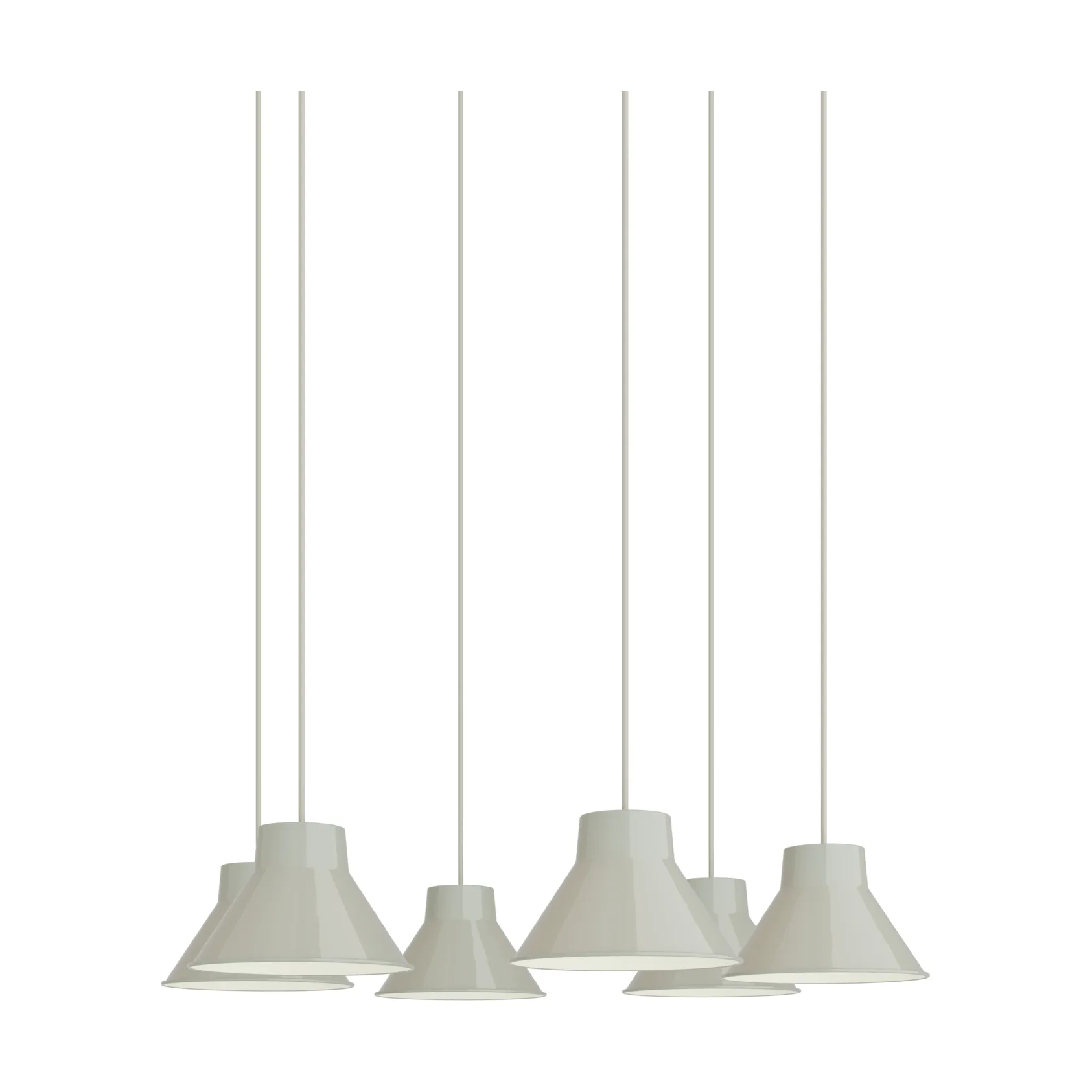 Top Pendant Cluster 6 pendel, Grey, Ø21 cm Muuto Top Pendant Cluster 6 pendel, Grey, Ø21 cm Muuto