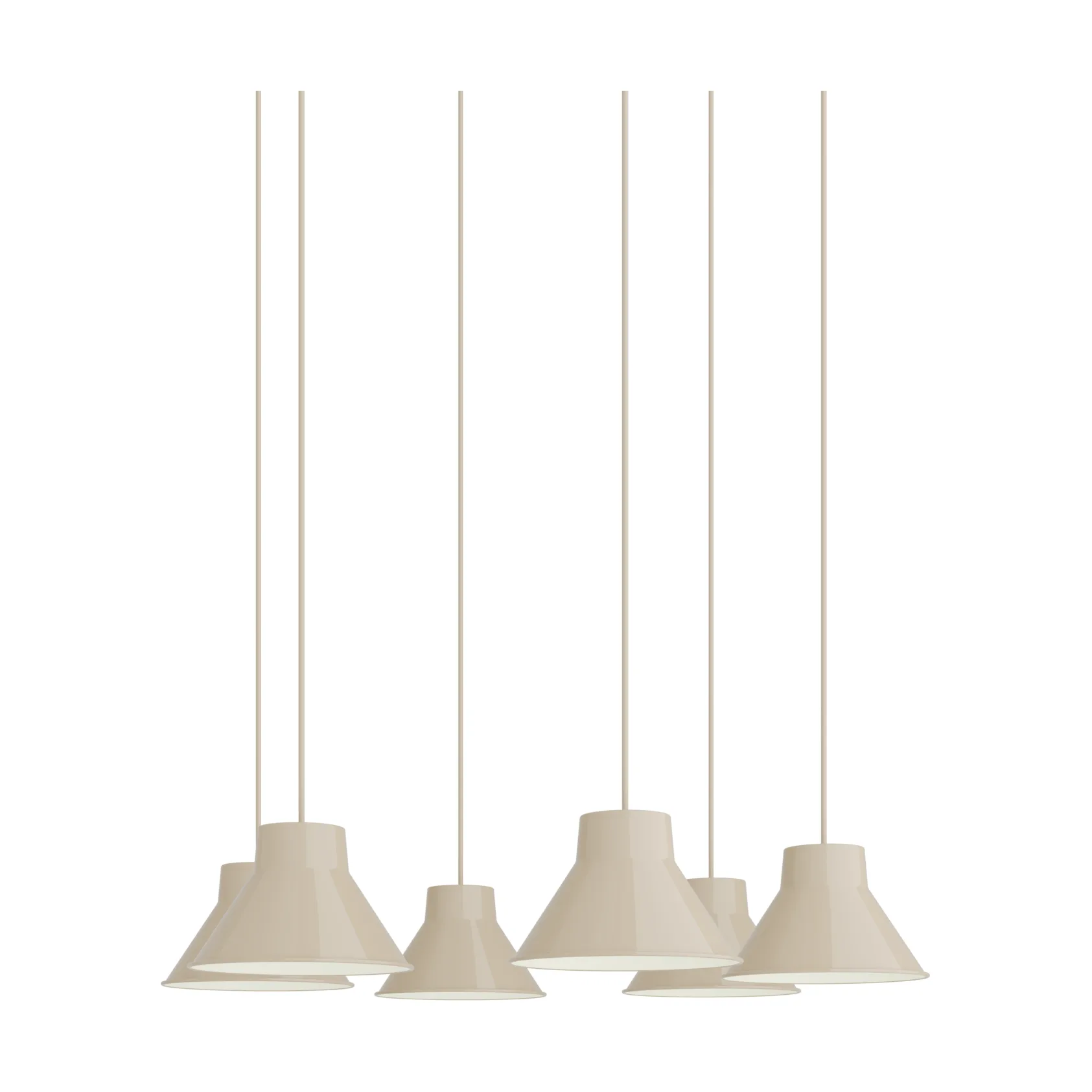 Top Pendant Cluster 6 pendel, Sand, Ø21 cm Muuto Top Pendant Cluster 6 pendel, Sand, Ø21 cm Muuto