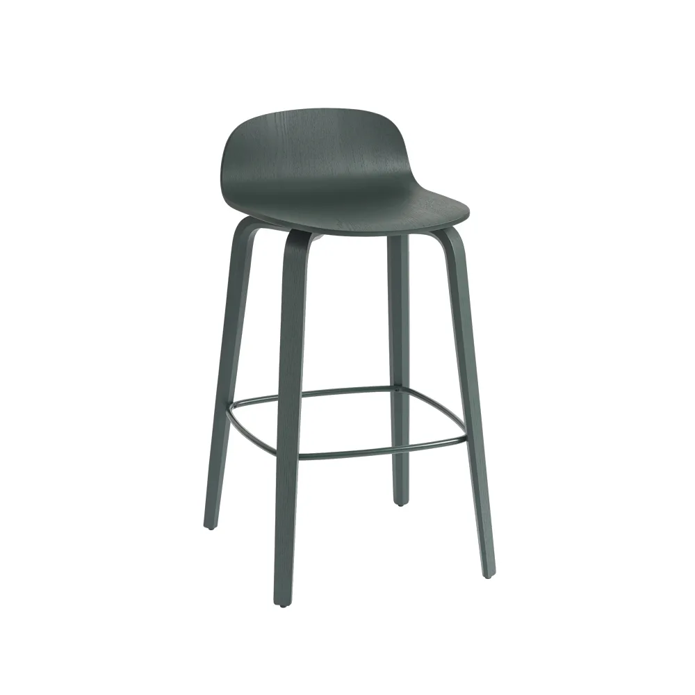 Visu barstol 65 cm, Dark green-Dark green Muuto