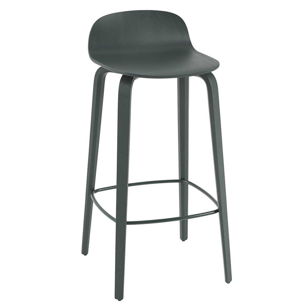 Muuto Visu barstol 75 cm Dark green-Dark green | Skandinavisk Design | Barstolar | Grön