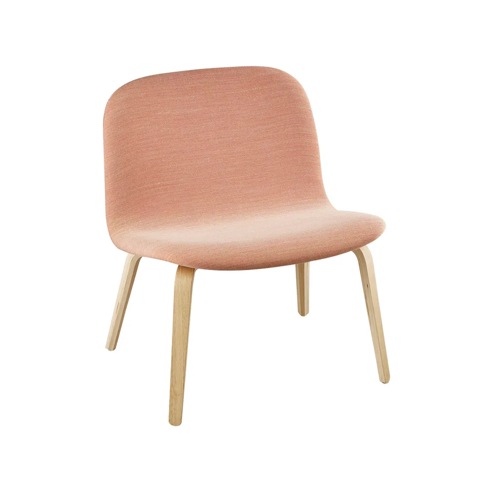 Visu loungefåtölj klädd stol, Steelcut trio 515-Oak Muuto