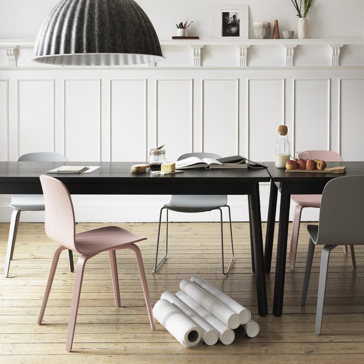 Visu stol träbas, Grey Muuto