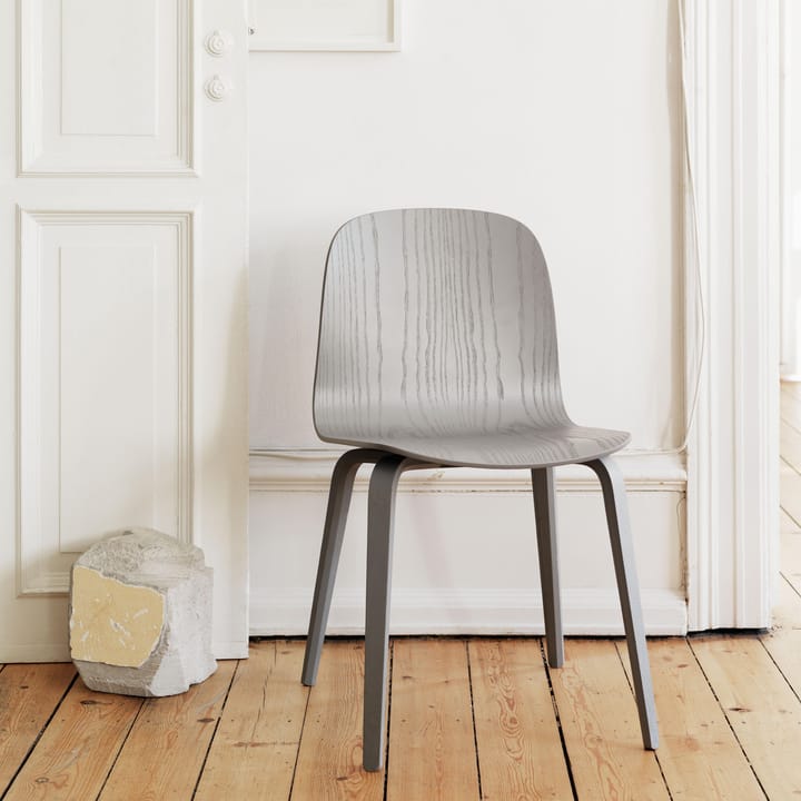 Visu stol träbas, Grey Muuto