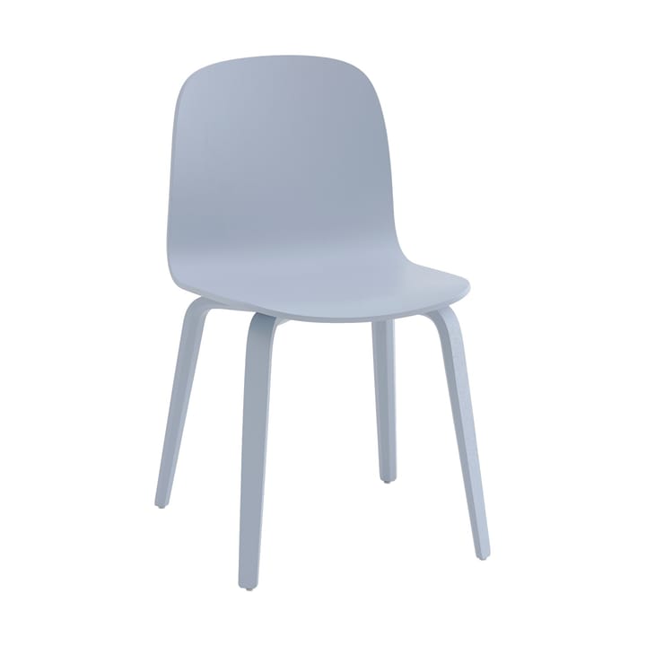 Visu stol träbas - Light blue - Muuto